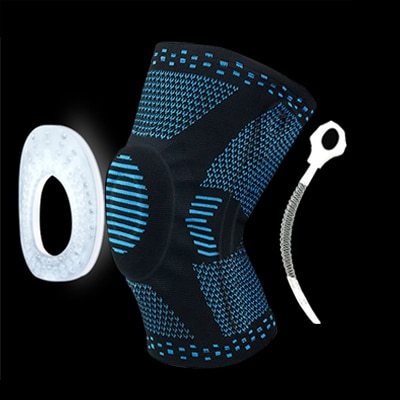 Knee Patella Protector Brace Silicone Spring Knee Pad Knee Patella Protector Brace Silicone Spring Knee Pad